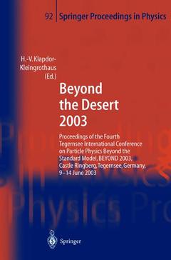Couverture de l’ouvrage Beyond the Desert 2003