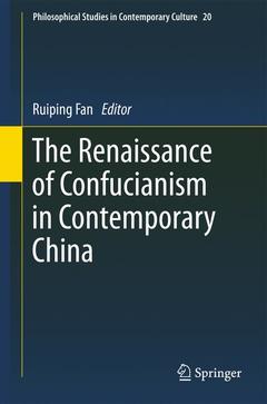Couverture de l’ouvrage The Renaissance of Confucianism in Contemporary China