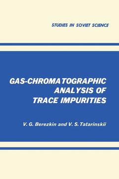 Couverture de l’ouvrage Gas-Chromatographic Analysis of Trace Impurities