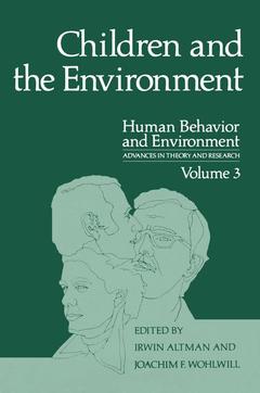Couverture de l’ouvrage Children and the Environment