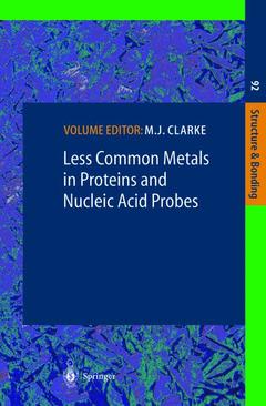 Couverture de l’ouvrage Less Common Metals in Proteins and Nucleic Acid Probes