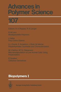 Couverture de l’ouvrage Biopolymers I