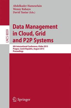 Couverture de l’ouvrage Data Management in Cloud, Grid and P2P Systems
