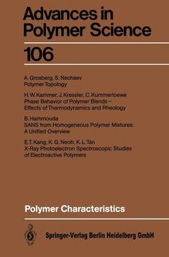 Couverture de l’ouvrage Polymer Characteristics