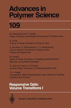 Couverture de l’ouvrage Responsive Gels: Volume Transitions 1