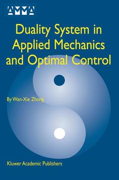 Couverture de l’ouvrage Duality System in Applied Mechanics and Optimal Control