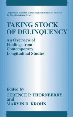 Couverture de l’ouvrage Taking Stock of Delinquency