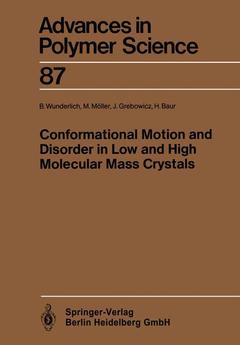 Couverture de l’ouvrage Conformational Motion and Disorder in Low and High Molecular Mass Crystals