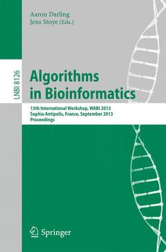 Couverture de l’ouvrage Algorithms in Bioinformatics