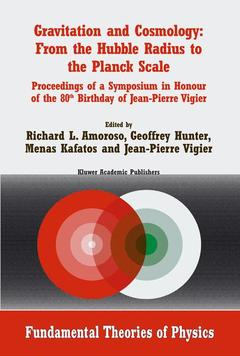 Couverture de l’ouvrage Gravitation and Cosmology: From the Hubble Radius to the Planck Scale