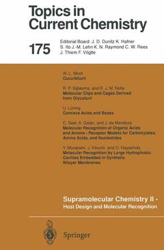Cover of the book Supramolecular Chemistry II — Host Design and Molecular Recognition