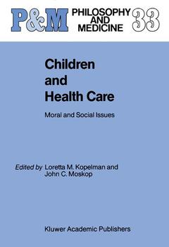 Couverture de l’ouvrage Children and Health Care