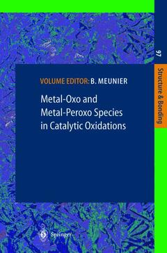 Couverture de l’ouvrage Metal-Oxo and Metal-Peroxo Species in Catalytic Oxidations