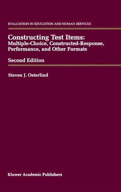 Cover of the book Constructing Test Items