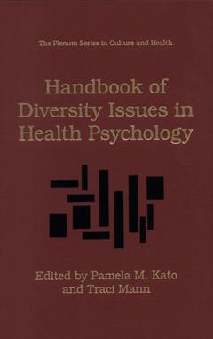 Couverture de l’ouvrage Handbook of Diversity Issues in Health Psychology