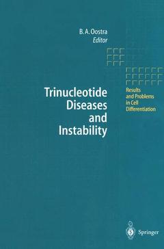 Couverture de l’ouvrage Trinucleotide Diseases and Instability