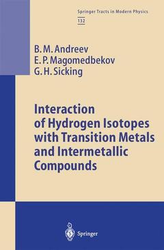 Couverture de l’ouvrage Interaction of Hydrogen Isotopes with Transition Metals and Intermetallic Compounds