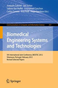 Couverture de l’ouvrage Biomedical Engineering Systems and Technologies