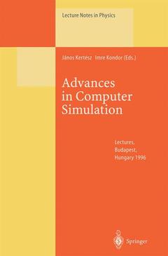 Couverture de l’ouvrage Advances in Computer Simulation