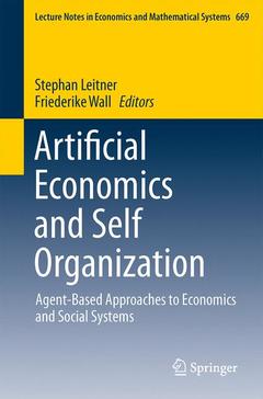 Couverture de l’ouvrage Artificial Economics and Self Organization