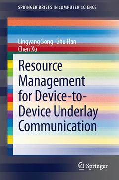 Cover of the book Resource Management for Device-to-Device Underlay Communication