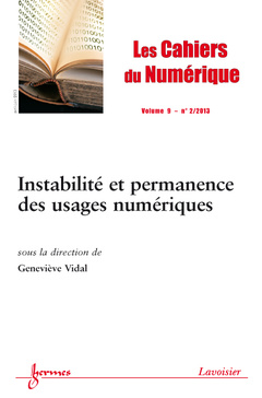 Couverture de l’ouvrage Les Cahiers du Numérique Volume 9 N° 2/Avril-Juin 2013