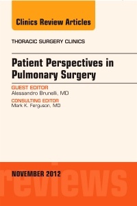 Cover of the book Patient Perspectives in Pulmonary Surgery, An Issue of Thoracic Surgery Clinics