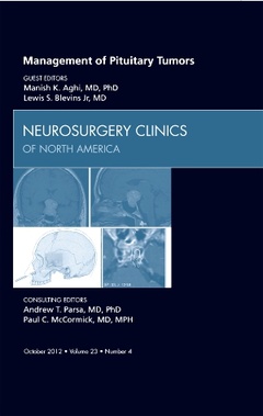 Couverture de l’ouvrage Management of Pituitary Tumors, An Issue of Neurosurgery Clinics