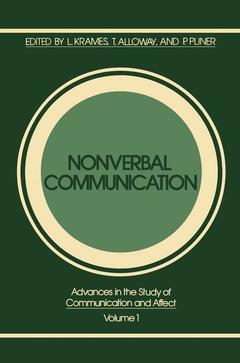 Couverture de l’ouvrage Nonverbal Communication