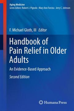 Couverture de l’ouvrage Handbook of Pain Relief in Older Adults