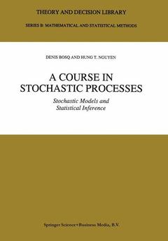 Cover of the book A Course in Stochastic Processes