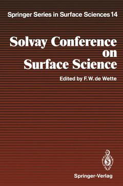 Cover of the book Solvay Conference on Surface Science