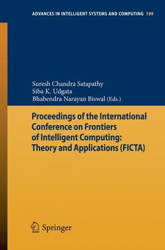 Couverture de l’ouvrage Proceedings of the International Conference on Frontiers of Intelligent Computing: Theory and Applications (FICTA)