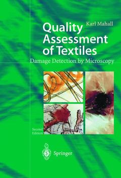 Couverture de l’ouvrage Quality Assessment of Textiles