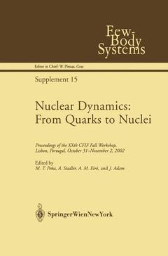 Couverture de l’ouvrage Nuclear Dynamics: From Quarks to Nuclei