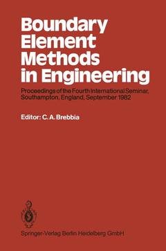Couverture de l’ouvrage Boundary Element Methods in Engineering