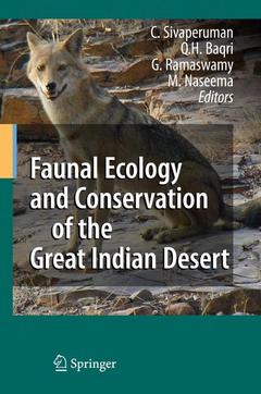 Couverture de l’ouvrage Faunal Ecology and Conservation of the Great Indian Desert