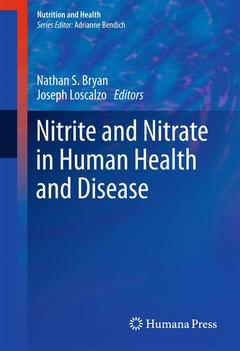 Couverture de l’ouvrage Nitrite and Nitrate in Human Health and Disease