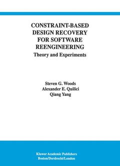 Couverture de l’ouvrage Constraint-Based Design Recovery for Software Reengineering