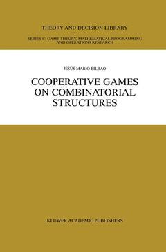 Couverture de l’ouvrage Cooperative Games on Combinatorial Structures