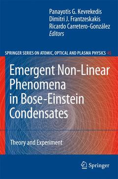 Couverture de l’ouvrage Emergent Nonlinear Phenomena in Bose-Einstein Condensates