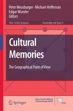 Couverture de l’ouvrage Cultural Memories