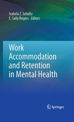 Couverture de l’ouvrage Work Accommodation and Retention in Mental Health