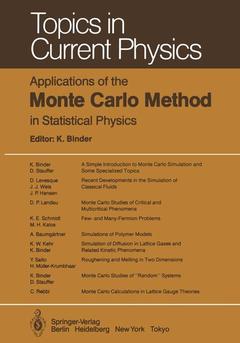 Couverture de l’ouvrage Applications of the Monte Carlo Method in Statistical Physics