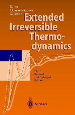 Couverture de l’ouvrage Extended Irreversible Thermodynamics