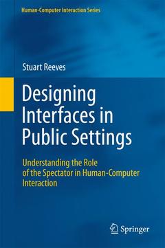 Couverture de l’ouvrage Designing Interfaces in Public Settings
