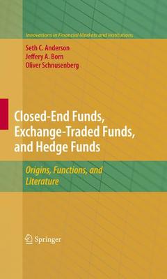 Couverture de l’ouvrage Closed-End Funds, Exchange-Traded Funds, and Hedge Funds