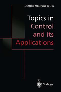 Couverture de l’ouvrage Topics in Control and its Applications