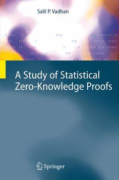 Couverture de l’ouvrage A Study of Statistical Zero-Knowledge Proofs