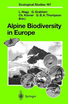 Couverture de l’ouvrage Alpine Biodiversity in Europe